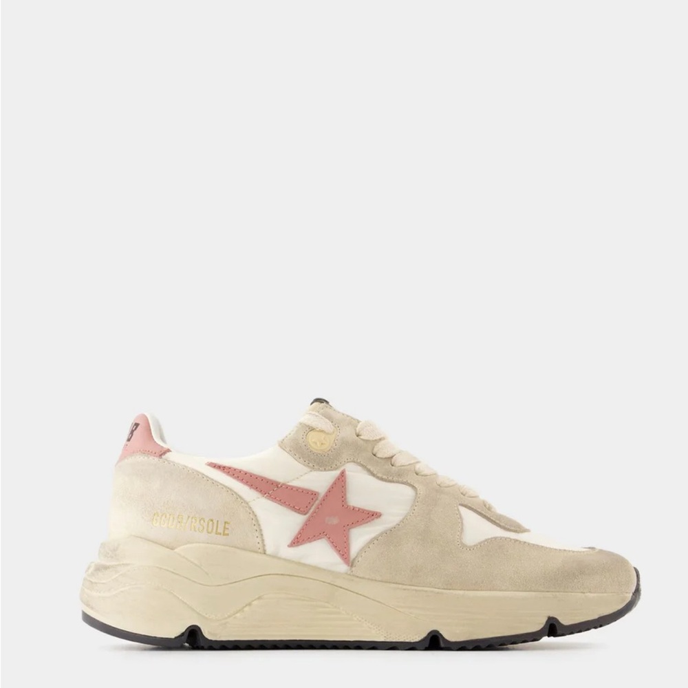 Golden Goose Running Sole Leather Beige